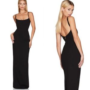 NOOKIE Bailey Black Maxi Dress NEW